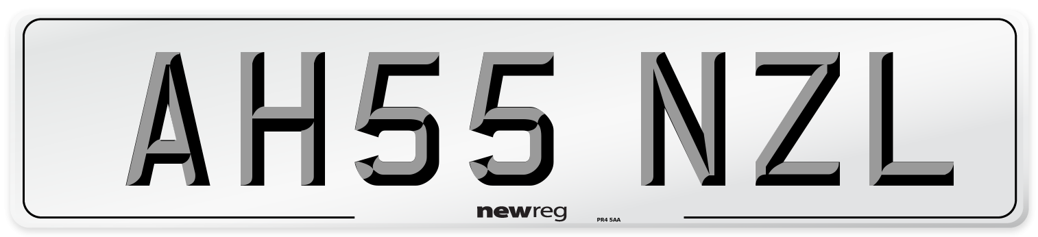 AH55 NZL Number Plate from New Reg